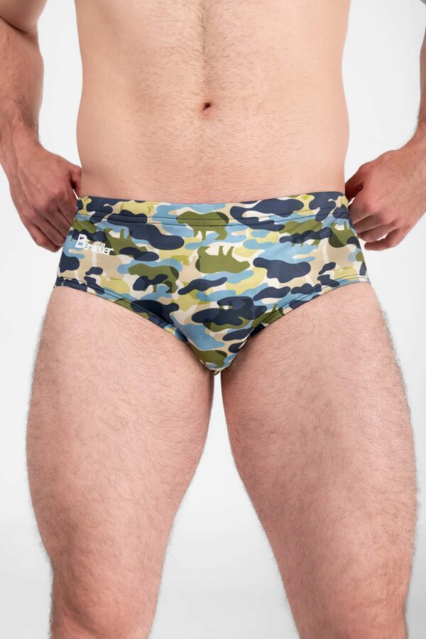 Capybara Camouflage Bénieller swim brief Atlanta GA Made in in the USA