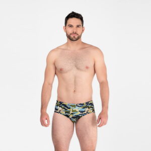 Capybara Camouflage Bénieller swim brief Atlanta GA Made in in the USA