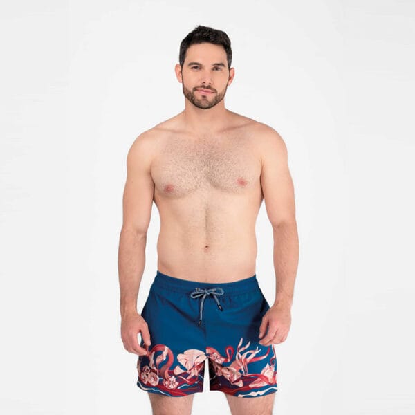 Bénieller Sea life Bénieller solid colors swim trunks men. Fashion swim shorts for men Atlanta Ga. Fashion trends for men USA. Made in the USA