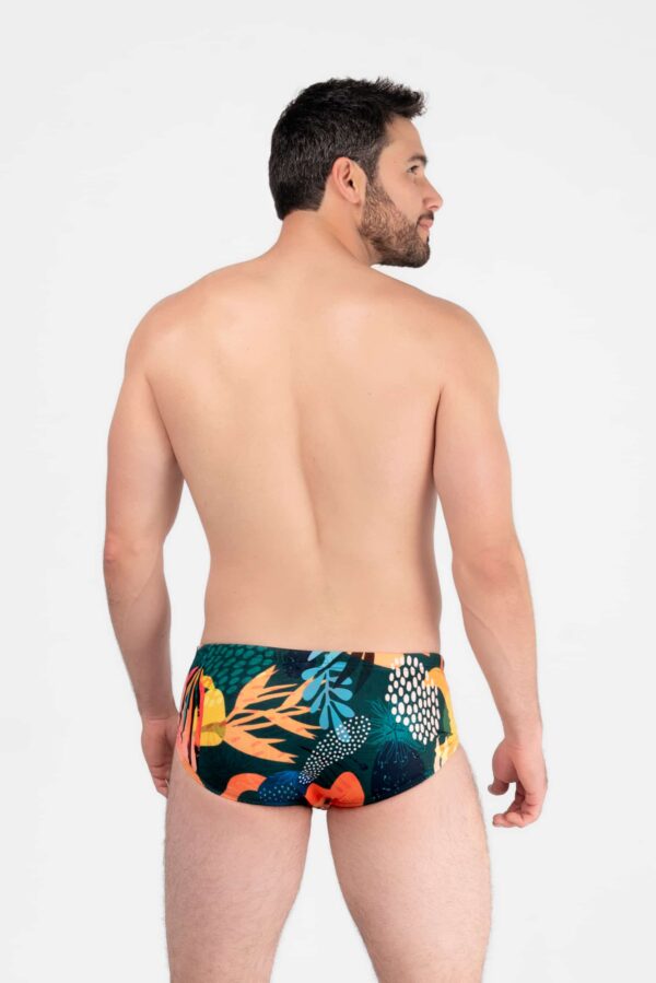 Passiflora inspiration Bénieller Seim brief. Made in the USA. Atlanta Ga. Men swim brief