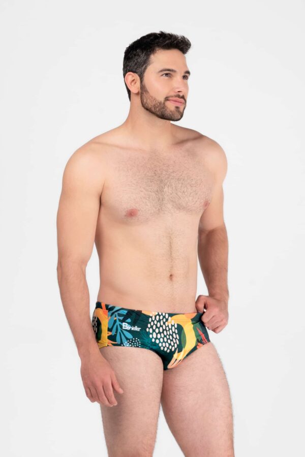 Passiflora inspiration Bénieller Seim brief. Made in the USA. Atlanta Ga. Men swim brief