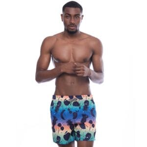 Swim Trunk inspirated by Cartagena, Colombia. 100% recycled polyester. Atlanta. Ga.