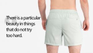 Editorial image showcasing simplicity in modern menswear